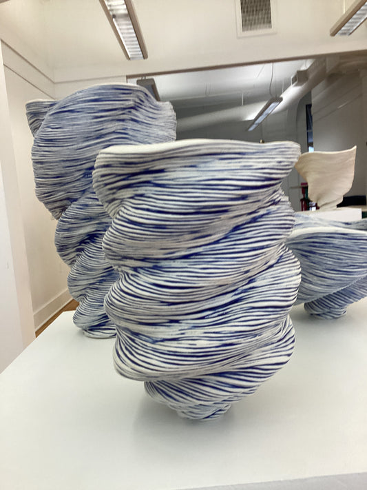 Blue medium vase